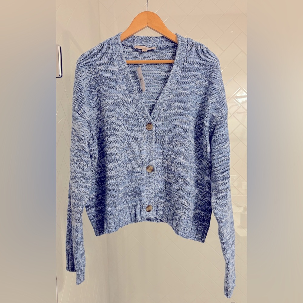 LOFT • Marled Easy V-Neck Cardigan • Size XL • NWT - Picture 2 of 5